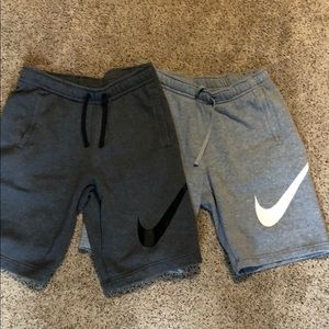 Light and Dark Grey Nike shorts